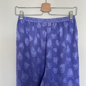 VTG Victoria’s‎ Secret Purple Heart Sheer Pajama Pants - Size Medium